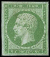 ** N°12 5c Vert - TB - 1853-1860 Napoleone III
