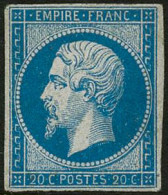 ** N°14A 20c Bleu, Type I - TB - 1853-1860 Napoleone III