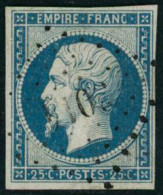 Obl. N°15 25c Bleu - TB - 1853-1860 Napoléon III.