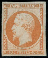 * N°16 40c Orange, Quasi SC - TB - 1853-1860 Napoléon III.