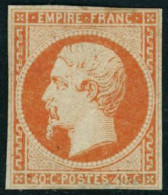 * N°16 40c Orange, Petites Marges - B - 1853-1860 Napoléon III.