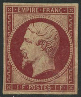 ** N°18d 1F Carmin, Reimp Luxe - TB - 1853-1860 Napoléon III