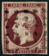 Obl. N°18g 1F Velours, Infime Pelurage - B - 1853-1860 Napoleon III