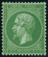 ** N°20 5c Vert - TB - 1862 Napoléon III