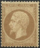 * N°21 10c Bistre - TB - 1862 Napoleon III