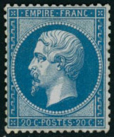 ** N°22 20c Bleu - TB - 1862 Napoléon III