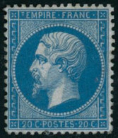 ** N°22 20c Bleu - TB - 1862 Napoleone III