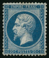 * N°22 20c Bleu, Signé Calves - TB - 1862 Napoléon III