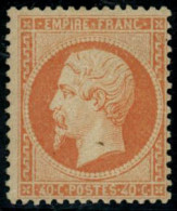 ** N°23 40c Orange, Signé Brun - TB - 1862 Napoléon III.