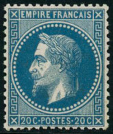 ** N°29B 20c Bleu, Type II Pièce De Luxe - TB - 1863-1870 Napoléon III Lauré