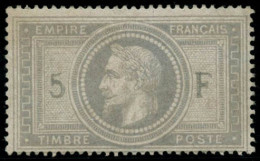 * N°33 5F Empire Quasi SC, Signé Calves - TB - 1863-1870 Napoléon III Lauré