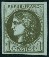 ** N°39c 1c Olive R3 - TB - 1870 Ausgabe Bordeaux