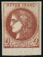 ** N°40B 2c Brun-rouge R2 - TB - 1870 Uitgave Van Bordeaux