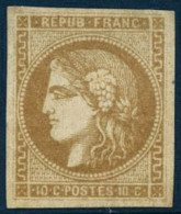 * N°43A 10c Bistre R1 - TB - 1870 Ausgabe Bordeaux