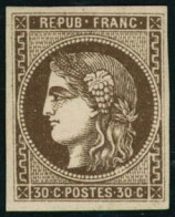 ** N°47 30c Brun - TB - 1870 Emisión De Bordeaux