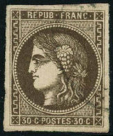 Obl. N°47 30c Brun - TB - 1870 Ausgabe Bordeaux