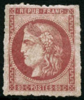 ** N°49a 50c Rose Clair, Percée En Lignes - TB - 1870 Ausgabe Bordeaux