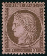 * N°54 10c Brun S/rose - TB - 1871-1875 Cérès