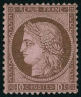 * N°54 10c Brun S/rose - TB - 1871-1875 Ceres