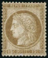 ** N°55 15c Bistre, Pièce De Luxe - TB - 1871-1875 Cérès