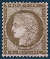 ** N°58 10c Brun S/rose - TB - 1871-1875 Ceres