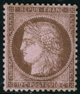 ** N°58 10c Brun S/rose - TB - 1871-1875 Ceres