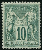 ** N°65 10c Vert - TB - 1876-1878 Sage (Tipo I)