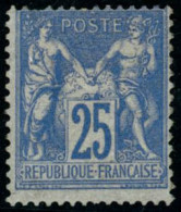 * N°68 25c Outremer, Qualité Standard, Signé Brun - B - 1876-1878 Sage (Type I)