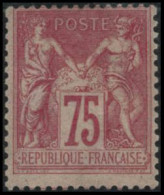 ** N°81 75c Rose - TB - 1876-1898 Sage (Type II)