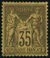 ** N°93 35c Violet-noir S/jaune, Pièce De Luxe - TB - 1876-1898 Sage (Tipo II)