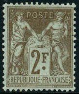 ** N°105 2F Bistre S/azuré - TB - 1898-1900 Sage (Tipo III)