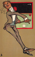 BILLARD * Série De 6 CPA Illustrateur Art Nouveau Jugendstil * Jeu Sport Billard - Autres & Non Classés