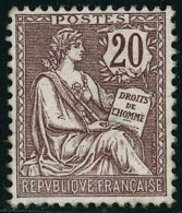 ** N°126 20c Brun-lilas - TB - Autres & Non Classés