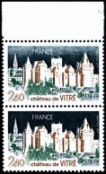 ** N°1949 2F40 Vitré, Spectaculaire Variété D'impression, Tenant à Normal - TB - Autres & Non Classés