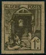 ** N°34a 1c Gris-olive Non Dentelé - TB - Other & Unclassified