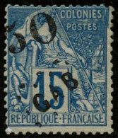 ** N°4 50 Sur 15c Bleu, RARE - TB - Autres & Non Classés