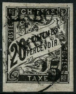 Obl. N°13 25 S/20c Noir, Signé Brun - TB - Other & Unclassified