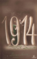 FÊTES ET VOEUX - Bonne Année 1914 - Un Couple Se Regardant - Colorisé - Carte Postale Ancienne - Nouvel An