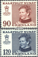 Dänemark - Grönland 90-91 (kompl.Ausg.) Postfrisch 1974 Königin Margarethe II. - Unused Stamps