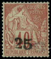 ** N°3 25 Sur 40c Rouge-orange, Pièce De Luxe Certif JF Brun, Très RARE - TB - Other & Unclassified