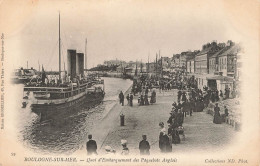 FRANCE - Boulogne Sur Mer - Quai D'embarquement Des Paquebots Anglais - Animé - Carte Postale Ancienne - Boulogne Sur Mer