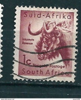 N° 202 Le Gnou    Timbre Stamp Afrique Du Sud (1954) Oblitéré  Grande-Bretagne (ex-colonies & Protectorats) - Used Stamps
