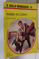 I116919 Classici Giallo Mondadori 1265 - N. Daniels - Rabbia In Corpo 1973 - Policiers Et Thrillers