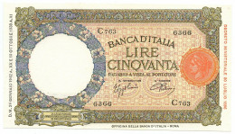 50 LIRE CAPRANESI LUPA CAPITOLINA MARG. STRETTO FASCIO ROMA 24/01/1942 FDS-/FDS - Andere