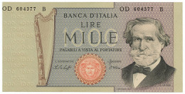 1000 LIRE ERRORE DI STAMPA DECENTRATA GIUSEPPE VERDI II TIPO 10/05/1979 SUP+ - Altri & Non Classificati