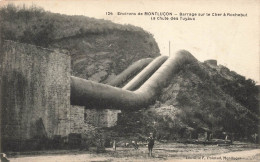 FRANCE - Environs De Montlucon - Barrage Sur Le Cher à Rochebut - La Chute Des Tuyaux - Carte Postale Ancienne - Montlucon