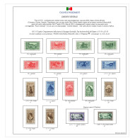 COLONIE EMISSIONI GENERALI, Fogli Per Album Autocostruiti. - Stamp Boxes