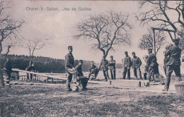 Lausanne VD, Chalet à Gobet, Armée Suisse, Militaires Jouant Aux Quilles (24.5.10) - Coppet