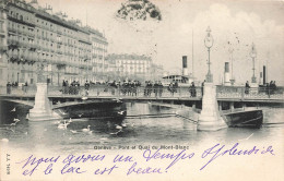 SUISSE - Genève - Pont Et Quai Du Mont Blanc - Animé - Carte Postale Ancienne - Genève