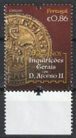 Portugal, 2020 - Inquirições Gerais De D. Afonso II, €0,86 -|- Mundifil - 5264 - Usati